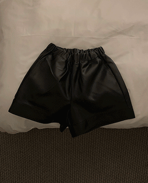 leather half pants (2color)