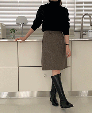 classic midi-skirt (2color)