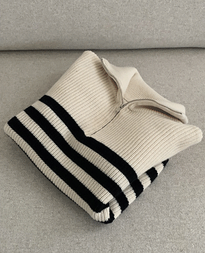 cash hazzi zip-up knit (2color) 재진행