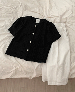 ray tweed jacket (2color)