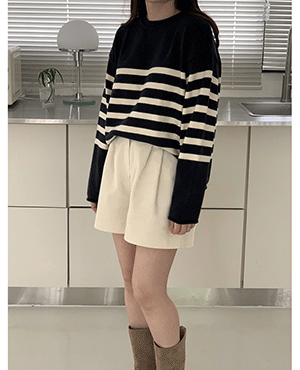 stripe wool knit (2color)