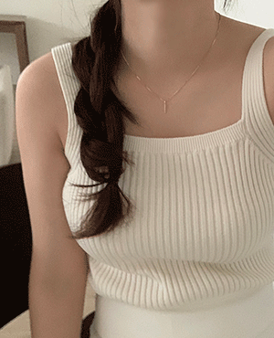 summer cotton sleeveless top (3color)