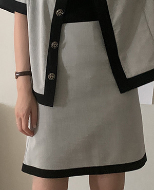 jennie tweed skirt (3color)