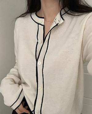 cashmere line cardigan (3color)