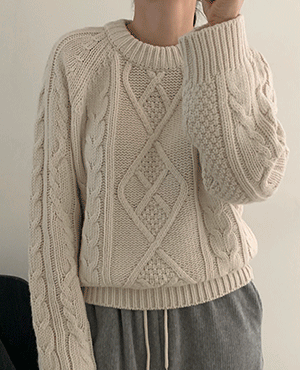barn cable knit (color)