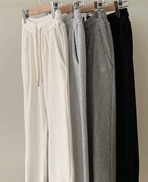 velour jogger pants (4color)