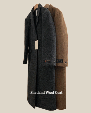 shetland wool coat (2color)