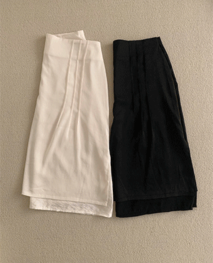 pintuck skirt (2color)