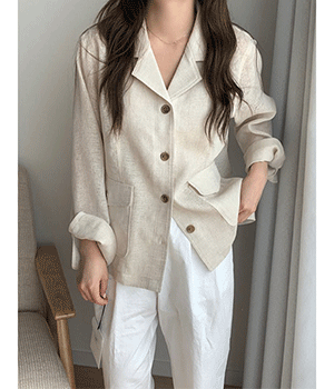 linen net jacket (2color)